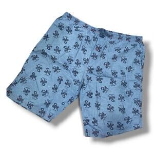 Mecca DNM Shorts Men;s Size XXL Logo Graphic on Chambray Weight Fabric